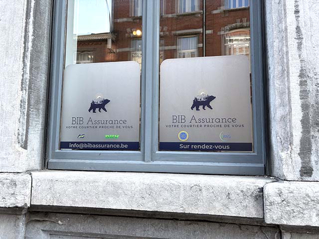 Window lettering Bib — Inkonic