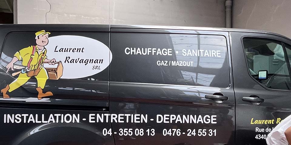 Vehicle lettering Laurent Ravagnan — Inkonic